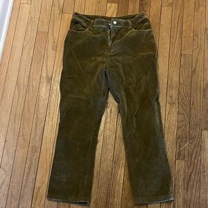 Vintage Olive Corduroy Pants